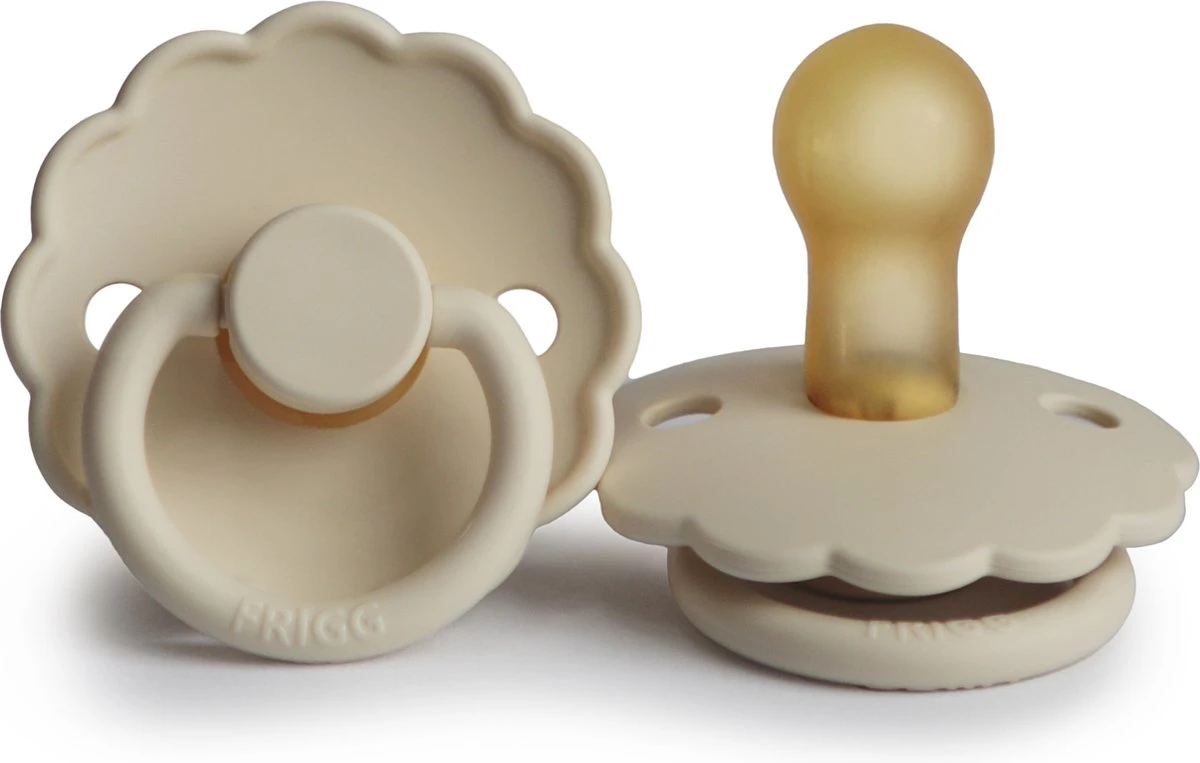 Frigg Fopspeen - Maat 1 0-6 Maanden - 3 Stuks - Daisy - Cream - Blush - Croissant 4 Frigg Fopspeen - Maat 1 0-6 Maanden - 3 Stuks - Daisy - Cream - Blush - Croissant - Afbeelding 4