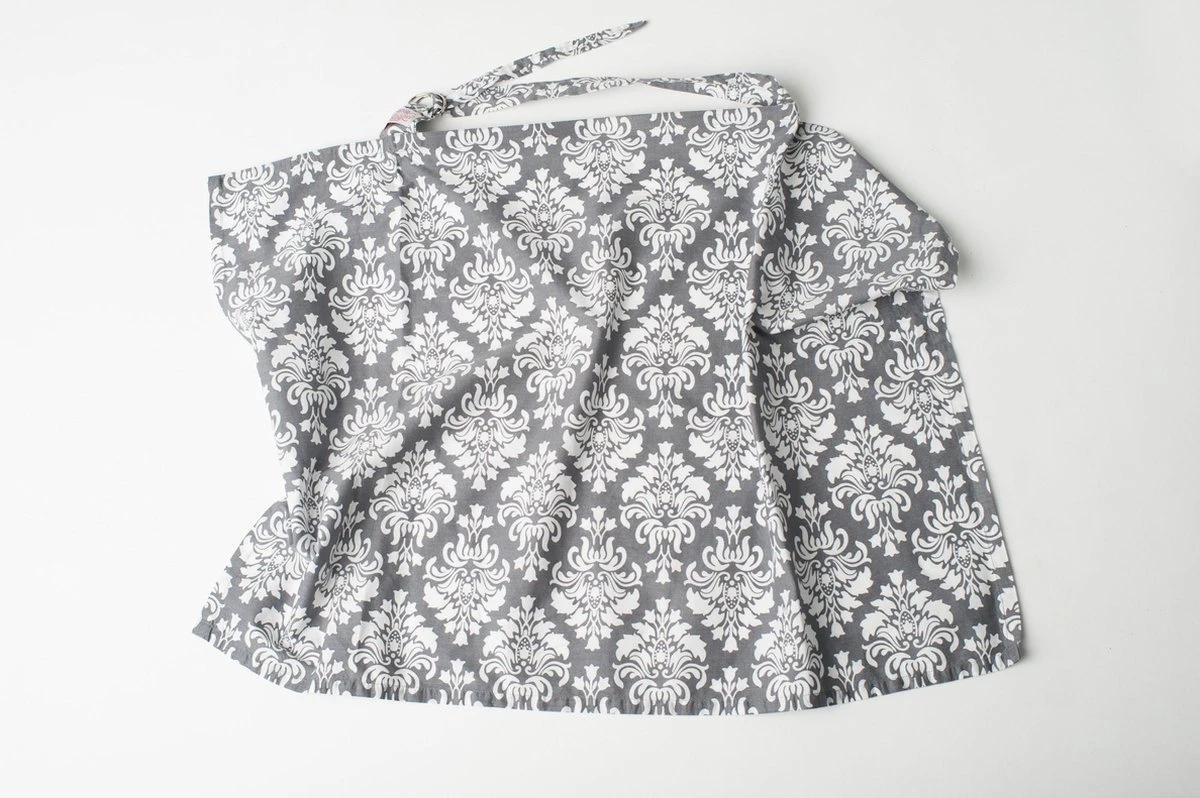 Udder Covers Borstvoedingsdoek - Voedingsdoek - Grace - Grijs Wit Print 6 Udder Covers Borstvoedingsdoek - Voedingsdoek - Grace - Grijs Wit Print - Afbeelding 6