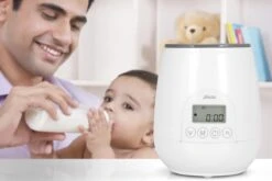 Alecto BW-700 - Snelle Digitale Flessenwarmer 500W Voor Opwarmen, Steriliseren En Ontdooien - Inclusief Stoomkap - Bediening Via Display - Wit -Jollein Winkel 1200x800 48