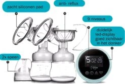 Forgoods Borstkolf - Electrisch - Dubbel - Blauw - Model 2023 -Jollein Winkel 1200x813