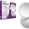Philips Avent Borstkompressen - 60 Stuks - Extra Dun En Absorberend - Lekvrij - Ademende Buitenlaag - Honingraatbovenlaag - 2 Plakstrips - Afzonderlijk Verpakt - SCF254/61