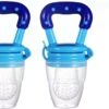 2x Fruitspeen Kinderbestek - Speen Babyvoeding Blauw