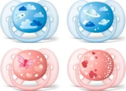 Philips Avent Fopspeen Ultra Soft 6-18 Maanden - Roze - 2 Stuks