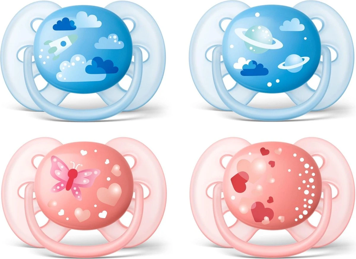 Philips Avent Fopspeen Ultra Soft 6-18 Maanden - Roze - 2 Stuks 1 Philips Avent Fopspeen Ultra Soft 6-18 Maanden - Roze - 2 Stuks