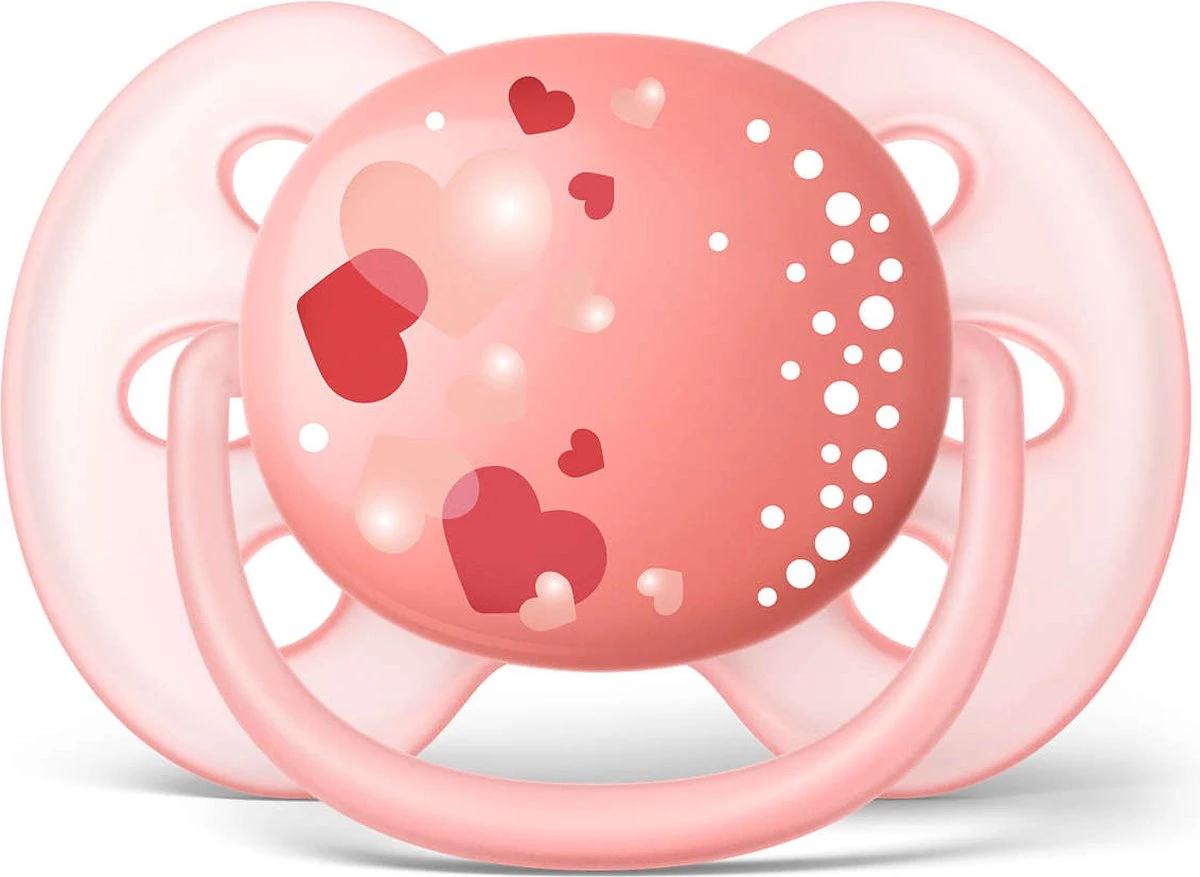 Philips Avent Fopspeen Ultra Soft 6-18 Maanden - Roze - 2 Stuks 2 Philips Avent Fopspeen Ultra Soft 6-18 Maanden - Roze - 2 Stuks - Afbeelding 2