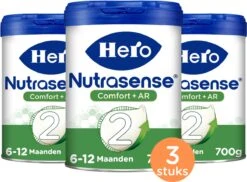 Hero Baby Nutrasense Comfort+ 2 (6+ Maanden) - Flesvoeding - 3 Stuks -Jollein Winkel 1200x886
