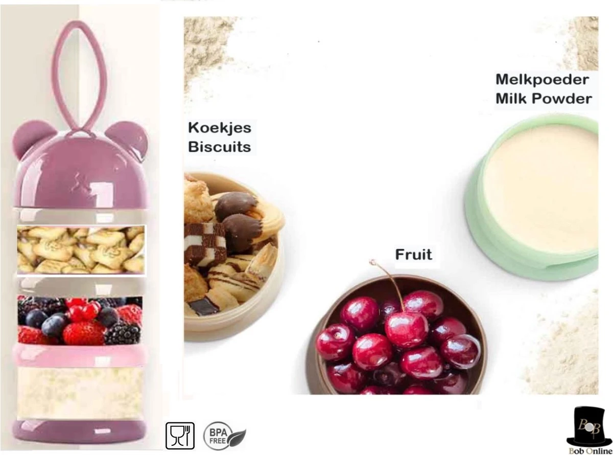 Bob Online ™ – Blauw Beer – Melkpoeder Doseerdoosje + Rietje – BPA-vrij – Melkpoeder Toren Blauw – Melkpoedertoren – Milk Powder Tower – Milk Powder Dispenser – Bewaar Bakjes – Reisbox – Bewaardoosje – Herbruikbaar Rietje – Baby Training Straw 4 Bob Online ™ – Blauw Beer – Melkpoeder Doseerdoosje + Rietje – BPA-vrij – Melkpoeder Toren Blauw – Melkpoedertoren – Milk Powder Tower – Milk Powder Dispenser – Bewaar Bakjes – Reisbox – Bewaardoosje – Herbruikbaar Rietje – Baby Training Straw - Afbeelding 4