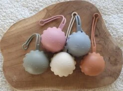 Speenhouder Zand - Fopspeen Opbergen In Een Makkelijk Speendoosjes - Siliconen Speenkoord Houder Voor Fopspeen