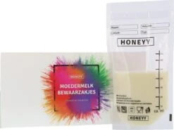 Honeyy - Moedermelk Bewaarzakjes - 150 Stuks - Schenktuit - 220 Ml - Vriezer En Koelkast - Lekvrij - Dubbelwandig - BPA-vrij