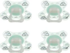 Difrax Fopspeen 6+ Maanden Natural Speen - Glow In The Dark - 4 Stuks