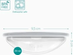 Navaris Opvangbekers Voor Borstmelk X4 - Siliconen En Polypropyleen Opvangbekers Voor Borstvoeding - Opvangen En Bewaren Van Moedermelk -Jollein Winkel 1200x912 1