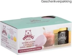 Kilner - Set Van 6 Voorraadpotten Voor Babyvoeding - Glas - Silicone Deksels - 6 X 110 Ml -Jollein Winkel 1200x919 2