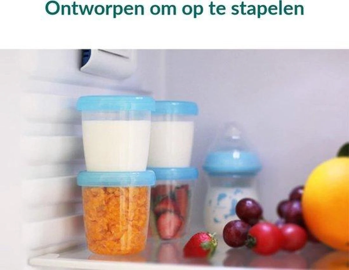 Gold Kids Moedermelk Bewaarbekers Voor Babyvoeding – Compleet Pakket Inclusief Adapter En Speen - Bewaarbakjes 8 Gold Kids Moedermelk Bewaarbekers Voor Babyvoeding – Compleet Pakket Inclusief Adapter En Speen - Bewaarbakjes - Afbeelding 8
