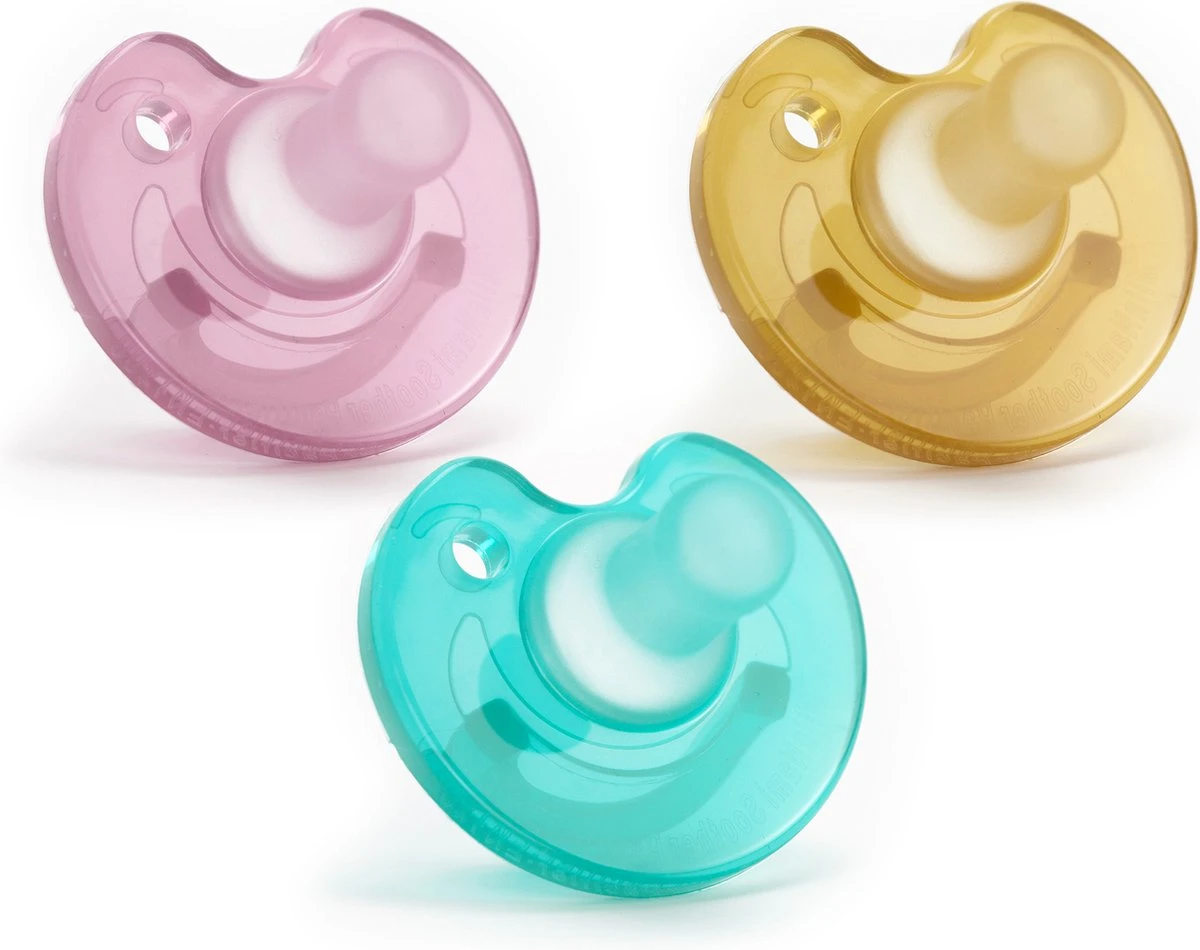MijnNami Soother Speen Trio Pak - Turquoise, Roze En Natural - Nicu - 100% Voedselgraad Siliconen - Newborn Fopseen - 0-6 Maanden 1 MijnNami Soother Speen Trio Pak - Turquoise, Roze En Natural - Nicu - 100% Voedselgraad Siliconen - Newborn Fopseen - 0-6 Maanden