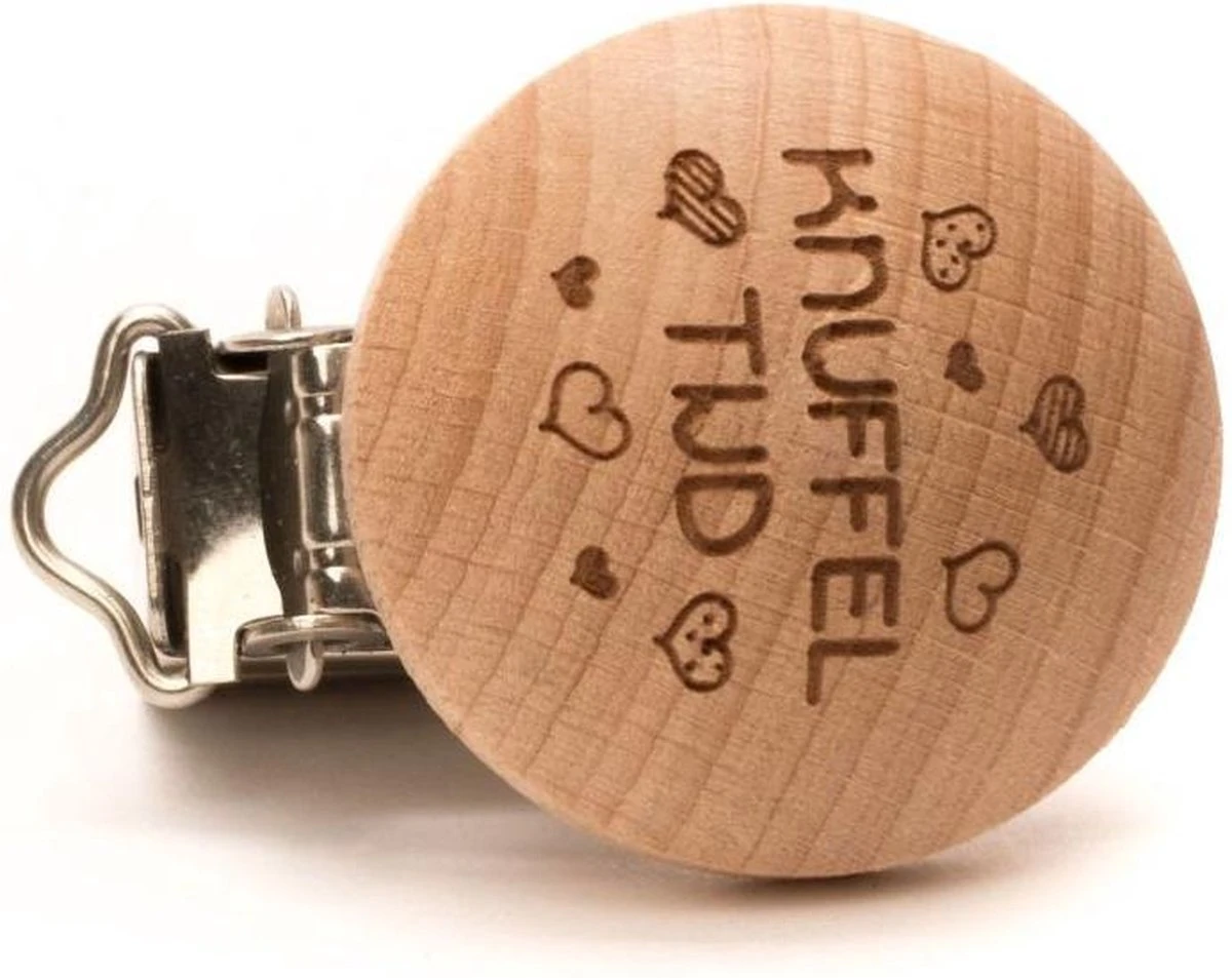 Durable Houten Speenclips 2 Stuks 63 Knuffeltijd 2 Durable Houten Speenclips 2 Stuks 63 Knuffeltijd - Afbeelding 2