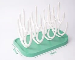 Flouer Flessen Droogrek - Flessenrek Baby - Droogrek Flessen Baby - Drying Rack - Afdruiprek Babyfles - Groen 12 Flouer Flessen Droogrek - Flessenrek Baby - Droogrek Flessen Baby - Drying Rack - Afdruiprek Babyfles - Groen -Jollein Winkel 1200x960 3