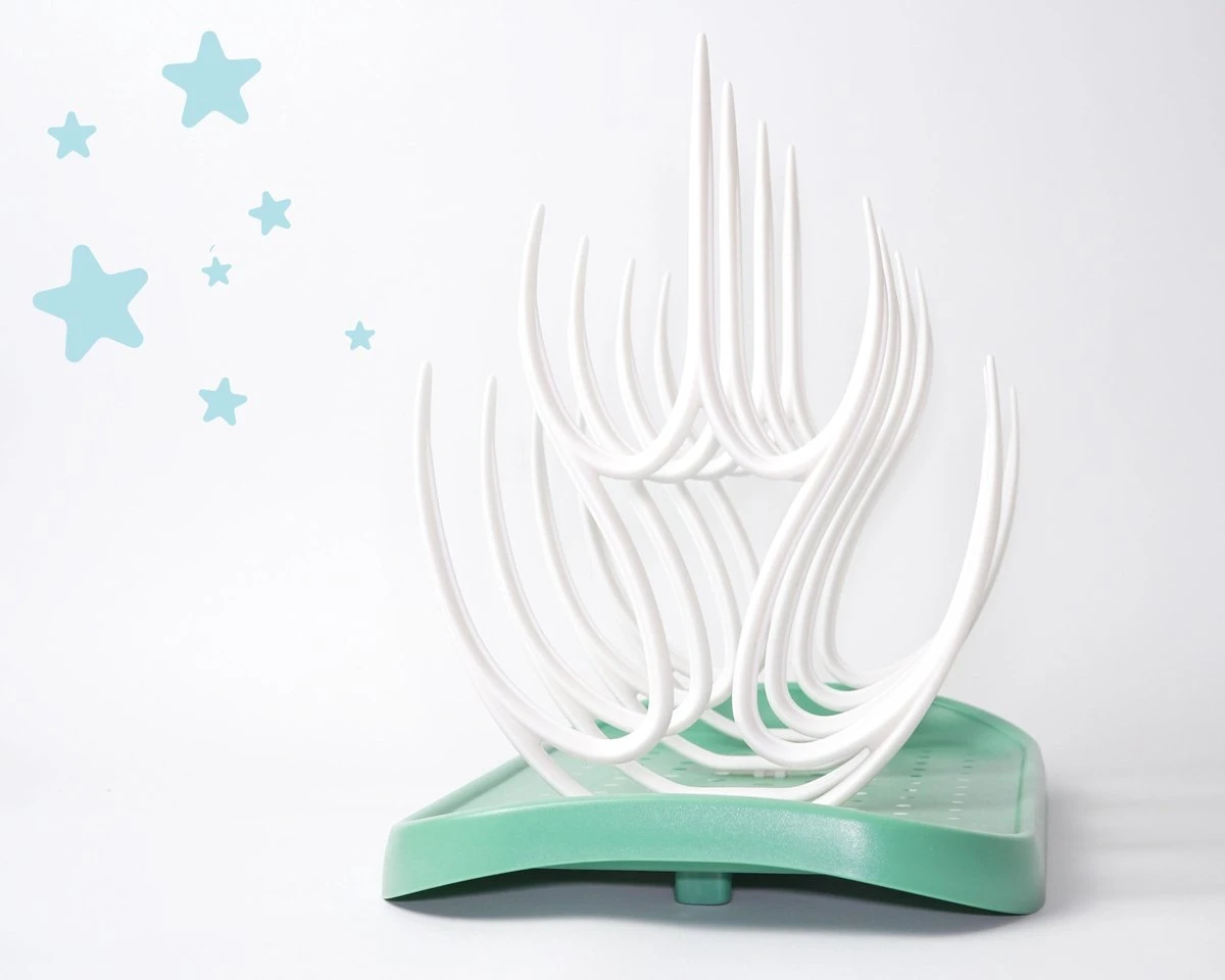 Flouer Flessen Droogrek - Flessenrek Baby - Droogrek Flessen Baby - Drying Rack - Afdruiprek Babyfles - Groen 7 Flouer Flessen Droogrek - Flessenrek Baby - Droogrek Flessen Baby - Drying Rack - Afdruiprek Babyfles - Groen - Afbeelding 7