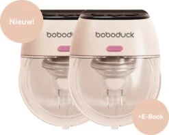 Elektrische Borstkolf - Draadloze Borstkolf - Handsfree & Draagbaar – 200 Ml - BPA-Vrij - 2 Stuks - Incl. 60 Moedermelkbewaarzakjes & Borstvoeding E-Book