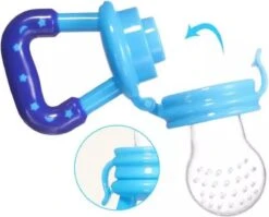 2x Fruitspeen Kinderbestek - Speen Babyvoeding Blauw -Jollein Winkel 1200x969