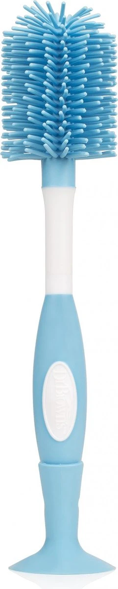 Dr. Brown's Flessenborstel - Blauw Siliconen
