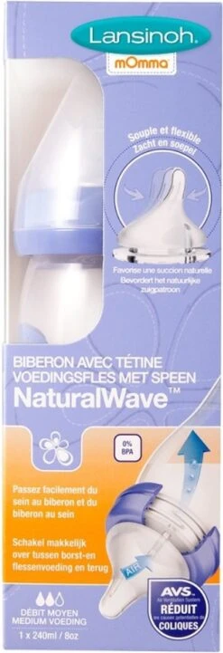 Lansinoh 240 Ml - Plastic Fles - Natural Wave Fles 75880 13 Lansinoh 240 Ml - Plastic Fles - Natural Wave Fles 75880 -Jollein Winkel 411x1200