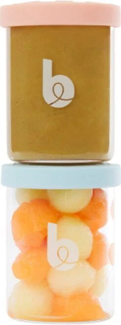 Babymoov ISY Bowls - 6 Glazen Bewaarpotjes - 250 Ml -Jollein Winkel 448x1200