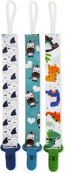 Set 3 Stuks Speenkoord - Funky Animal