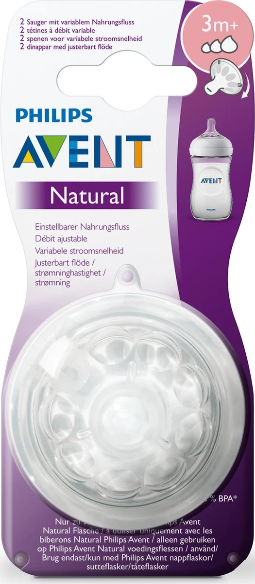 Philips Avent SCF045/27 Natural Speen - 3m+ - 2stuks 8 Philips Avent SCF045/27 Natural Speen - 3m+ - 2stuks - Afbeelding 8