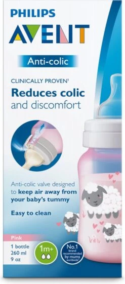 Philips Avent Anti-colic SCF821/14 - Babyfles (260 Ml) - 1 Stuk - Roze 21 Philips Avent Anti-colic SCF821/14 - Babyfles (260 Ml) - 1 Stuk - Roze -Jollein Winkel 528x1200
