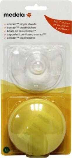 Medela Tepelhoedje Beschermen Je Tepels En Helpen Het Aanleggen Vergemakkelijken Als Dit Niet Goed Lukt Of Pijnlijk Is - Maat L - 24 Mm - 2 Stuks -Jollein Winkel 545x1200