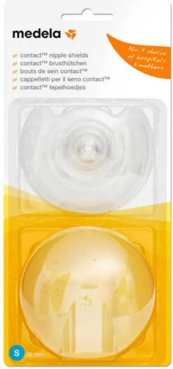 Medela Tepelhoedje Beschermen Je Tepels En Helpen Het Aanleggen Vergemakkelijken Als Dit Niet Goed Lukt Of Pijnlijk Is - Maat S - 16 Mm - 2 Stuks -Jollein Winkel 563x1200