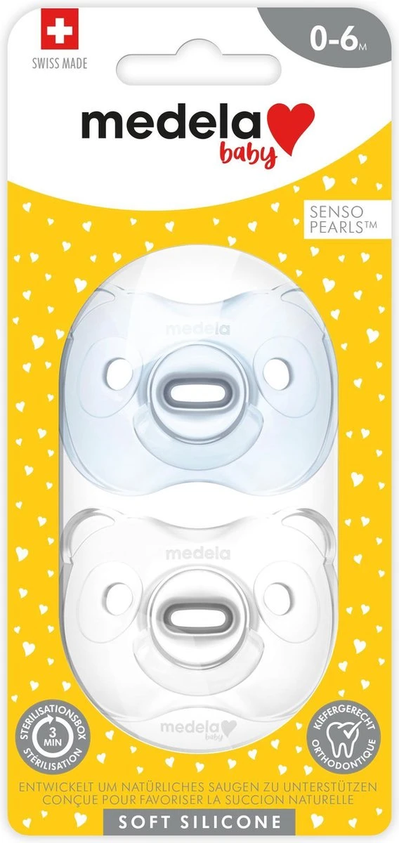 Medela Baby Fopspeen Soft Silicone Superzacht Lichtgewicht Eendelig - Soft Blue - 0-6 Maanden - 2 Stuks 8 Medela Baby Fopspeen Soft Silicone Superzacht Lichtgewicht Eendelig - Soft Blue - 0-6 Maanden - 2 Stuks - Afbeelding 8