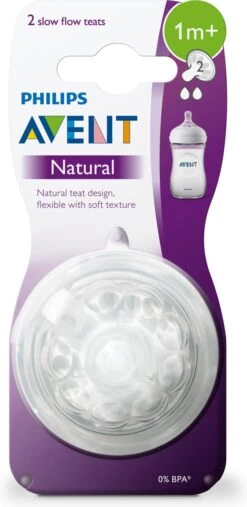 Philips AVENT Natural Speen - 1M+ - Langzame Toevoer - 2 Stuks -Jollein Winkel 585x1200 1