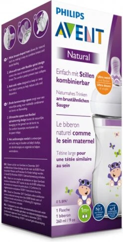 Philips Avent Natural Babyfles - SCF070/22 Babyfles (1m+) Voor Langzame Toevoer - 1x -Jollein Winkel 611x1200 1