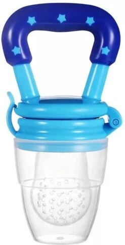 2x Fruitspeen Kinderbestek - Speen Babyvoeding Blauw -Jollein Winkel 612x1200