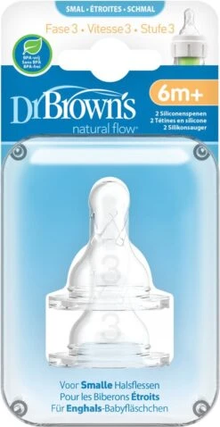 Dr. Brown's Fles Speen Standaard - Fase 3 - 2 Stuks -Jollein Winkel 620x1200
