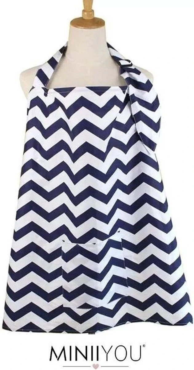 Merkloos MINIIYOU Voedingsdoek - Borstvoedingsdoek - Inclusief Opbergzakje - Donkerblauw Strepen 1 Merkloos MINIIYOU Voedingsdoek - Borstvoedingsdoek - Inclusief Opbergzakje - Donkerblauw Strepen