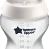 Tommee Tippee Closer To Nature - Zuigflessen - Langzame Uitstroomsnelheid - Anti-colic Ventiel - 260 Ml - Pak Van 1 - Doorzichtig