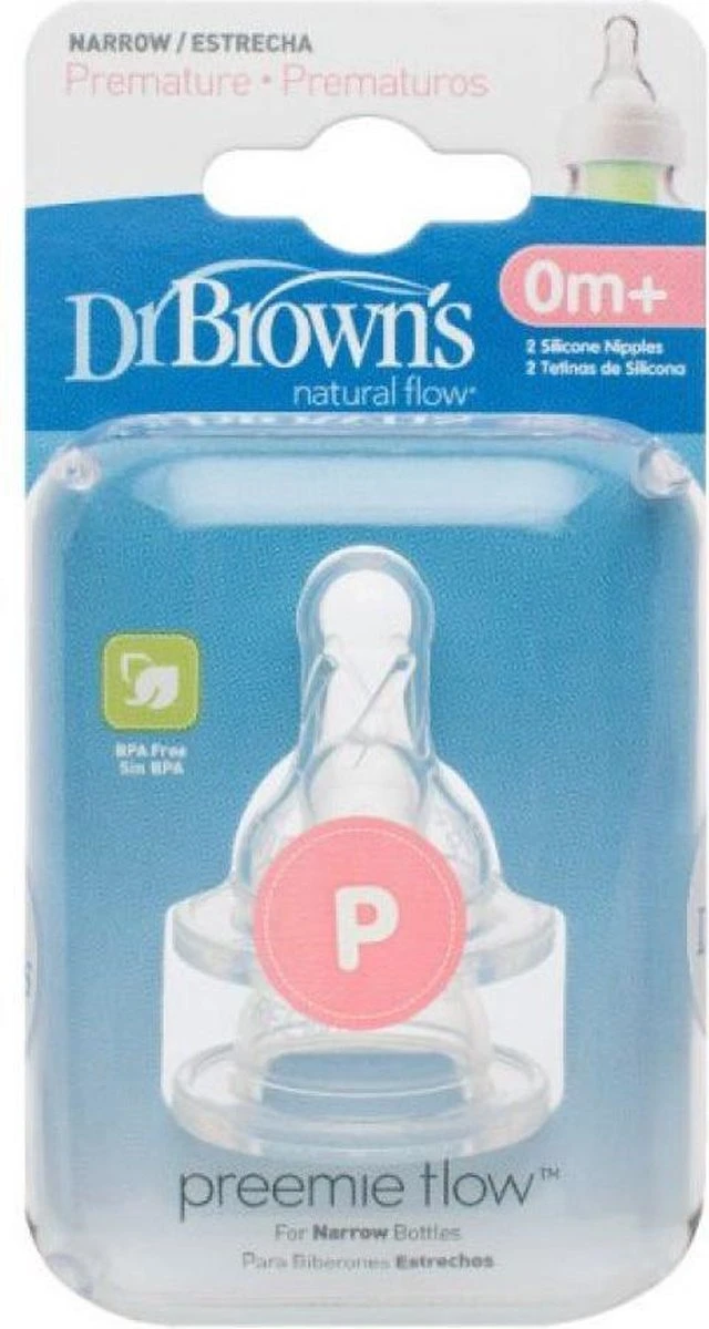 Dr. Brown's Standaard Prematuur Fles Speen - 2 Stuks 6 Dr. Brown's Standaard Prematuur Fles Speen - 2 Stuks - Afbeelding 6