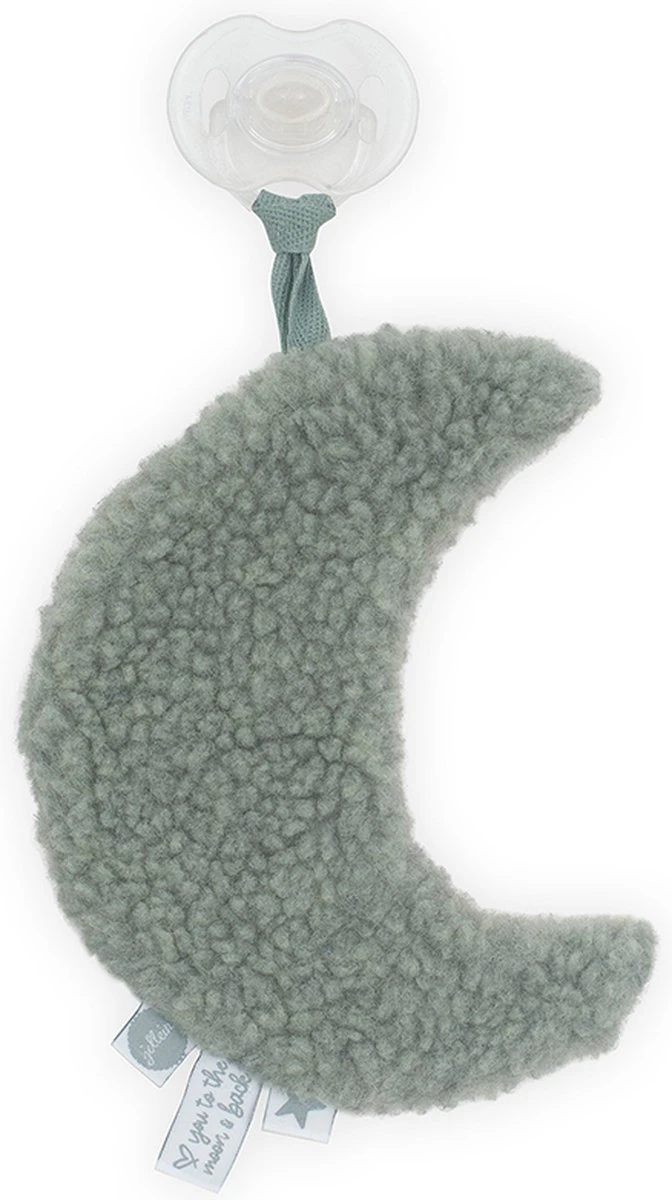 Jollein Speendoekje Moon - Ash Green 1 Jollein Speendoekje Moon - Ash Green