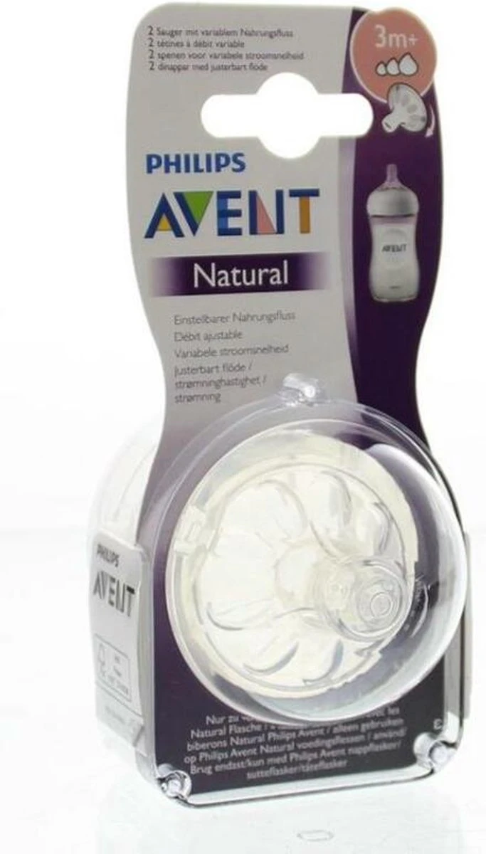 Philips Avent SCF045/27 Natural Speen - 3m+ - 2stuks 14 Philips Avent SCF045/27 Natural Speen - 3m+ - 2stuks - Afbeelding 14
