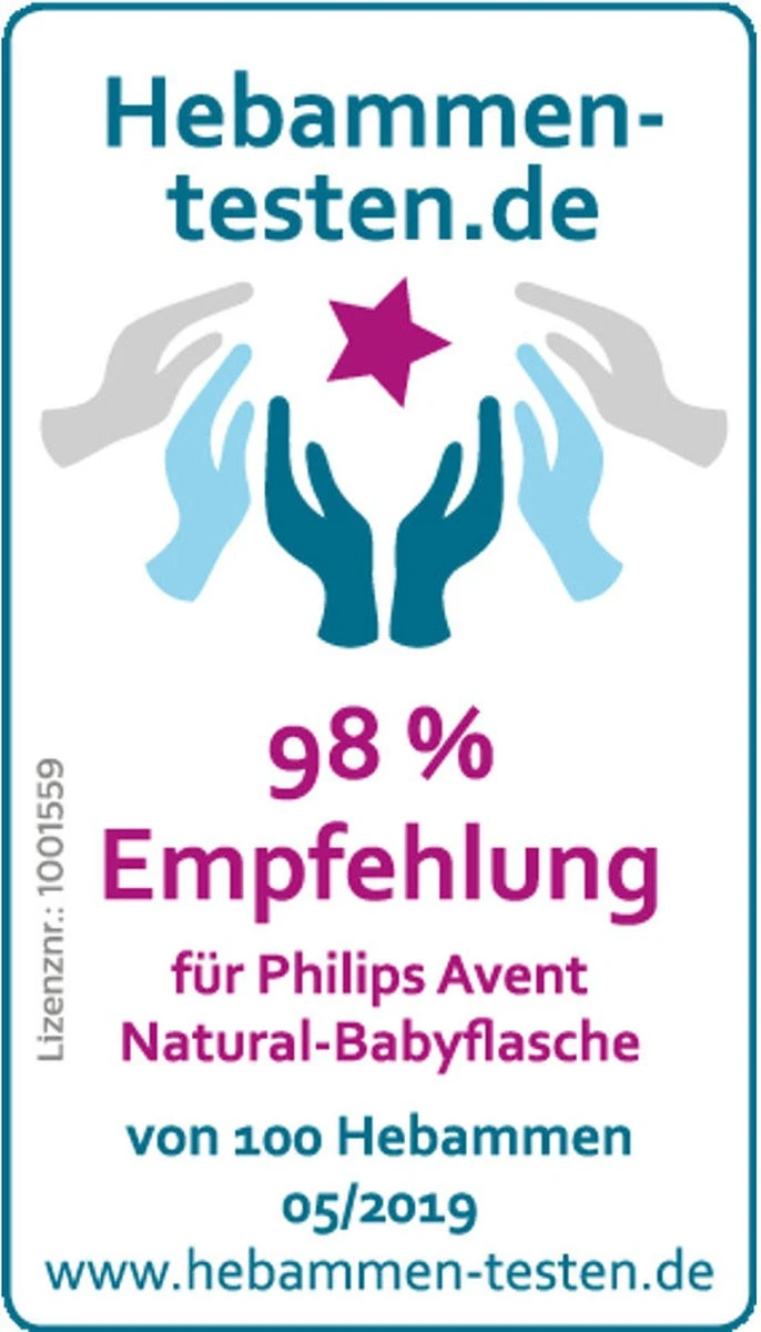 Philips Avent Natural Babyfles - SCF034/27 Babyfles (1m+) Voor Langzame Toevoer - 2x 2 Philips Avent Natural Babyfles - SCF034/27 Babyfles (1m+) Voor Langzame Toevoer - 2x - Afbeelding 2