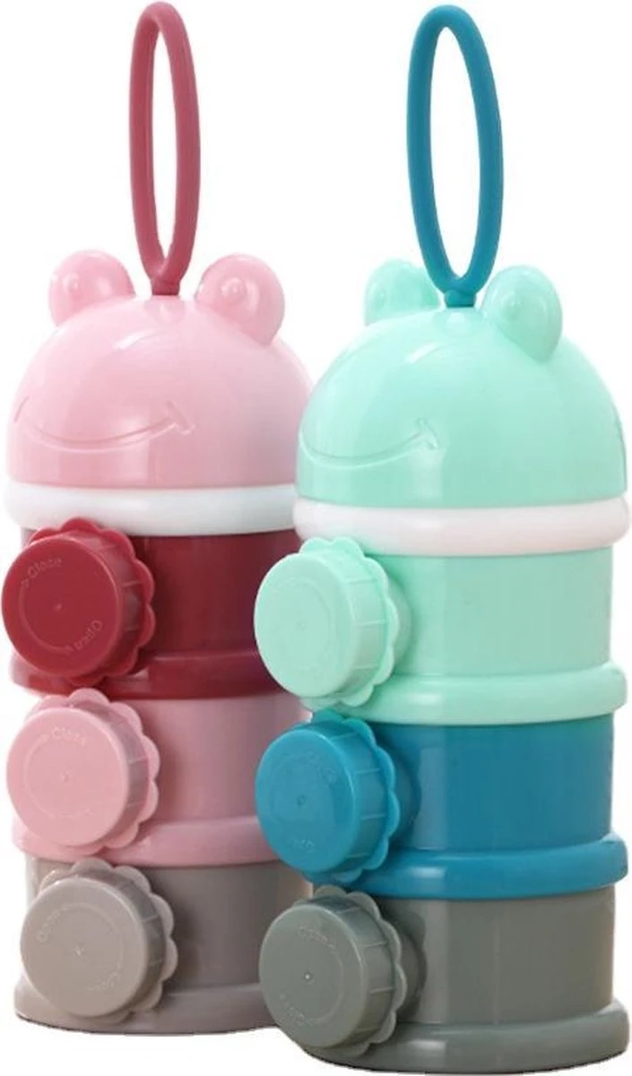 Melkpoeder Toren - Babyvoeding Bewaarbakjes - Melkpoeder Doseerdoosjes - Kraam Cadeau - BPA Vrij / ROZE 2 Melkpoeder Toren - Babyvoeding Bewaarbakjes - Melkpoeder Doseerdoosjes - Kraam Cadeau - BPA Vrij / ROZE - Afbeelding 2