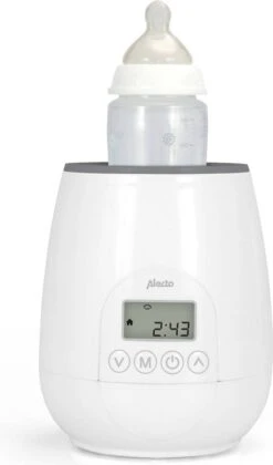 Alecto BW-700 - Snelle Digitale Flessenwarmer 500W Voor Opwarmen, Steriliseren En Ontdooien - Inclusief Stoomkap - Bediening Via Display - Wit -Jollein Winkel 706x1200 2