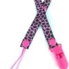 Speenkoord - Big Panter Roze - Magenta - Fopspeenkoord Kunststof Clip
