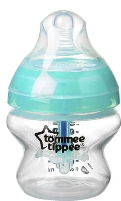 Tommee Tippee Anti-Colic Zuigflessen, Tepelspeen Met Langzame Uitstroomsnelheid En Uniek Anti-koliek Ontluchtingssysteem, 150ml, Verpakking Van 1 Stuk -Jollein Winkel 725x1200