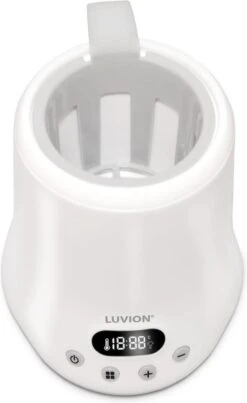 Luvion Eco Fast Deluxe 4 In 1 Flessenwarmer - Verwarmt Zeer Snel - Steriliseren Met Stoomkap - Warmhouden En Ontdooien -Jollein Winkel 736x1200