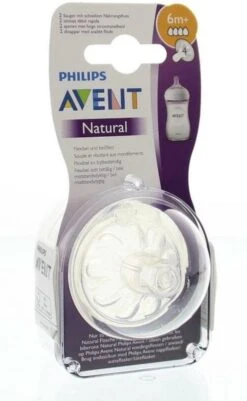 Philips Avent SCF044/27 Natural Speen - 6m+ - 2 Stuks -Jollein Winkel 739x1200