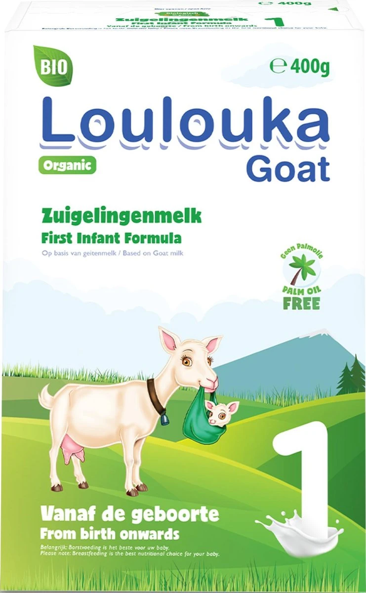 Loulouka 1 Geit – Biologische Zuigelingenmelk Op Basis Van Volle Geitenmelk – 400g 1 Loulouka 1 Geit – Biologische Zuigelingenmelk Op Basis Van Volle Geitenmelk – 400g