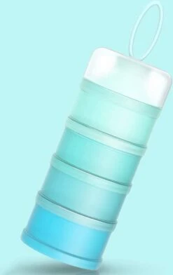 Miravo - Melkpoedertoren - Melkpoeder Doseerdoosjes - Babyvoeding - Bewaarbakjes - Dispenser - Snacks - Blauw - Cadeau -Jollein Winkel 756x1200 2